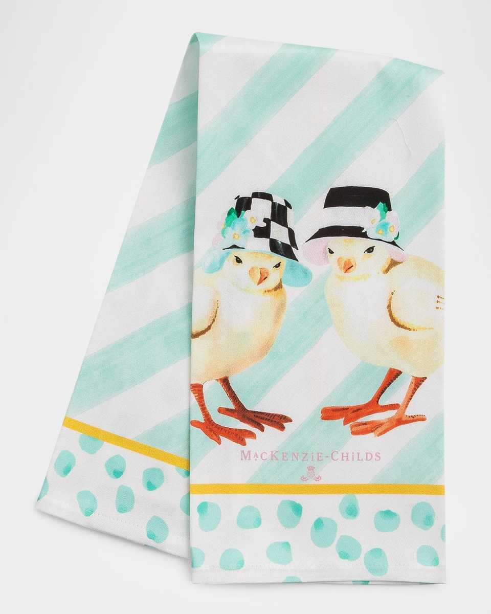 Spring Chicks Dish Towel
